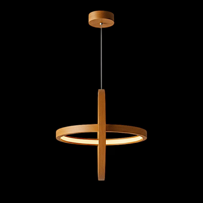 Handmade Wood Pendant Light - Wood Ceiling Lamp - Light Fixture for Dining Room, Kitchen Island or Living Room - Home Decor Lighting